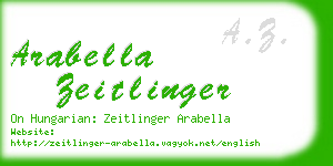 arabella zeitlinger business card